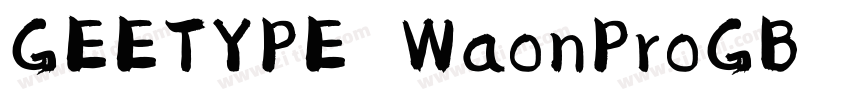 GEETYPE WaonProGB Fl字体转换